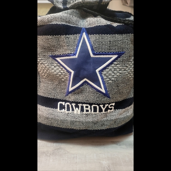 🌿Dallas Cowboys Fan Woven Drawstring Backpack⭐ - Picture 6 of 16